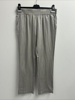 Closed Light Gray Elastic-Waist Chinos